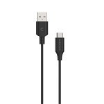 Cygnett Essentials 1m USB-C 2.0 to USB-A Cable - PVC Black