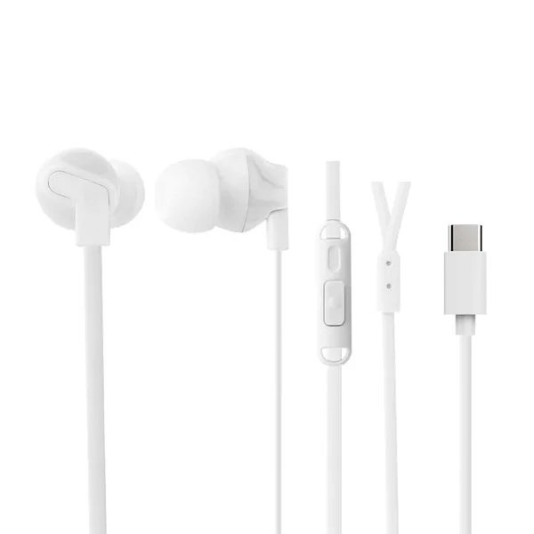 Cygnett Essentials USB-C In-Ear Wired Stereo Earphones - White