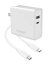 Cygnett PowerPlus 3A 60W Dual USB-C & USB-A Universal Wall Charger with 1.5m USB-C to USB-C Cable and Travel Adapters - White