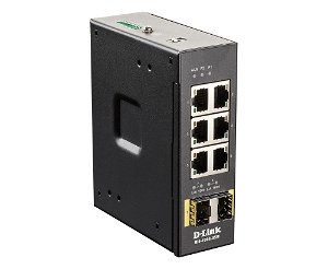 D-Link DIS-100G-8SW 8 Port Gigabit Unmanaged Industrial Switch with 2 SFP Ports