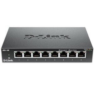 D-Link DGS-108 8-Port Gigabit Unmanaged Desktop Switch