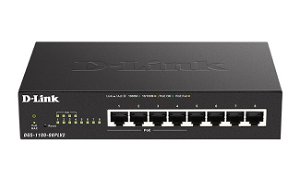 D-Link DGS-1100-08PLV2 8-Port Gigabit Smart Managed PoE Switch with 4 PoE ports (80W PoE budget)
