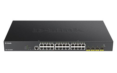 D-Link DGS-1250-28XMP 28-Port 10-Gigabit Smart Managed PoE Switch