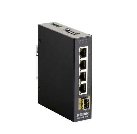 D-Link DIS-100G-5SW 5-Port Gigabit Unmanaged Industrial Switch