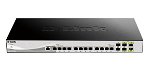 D-Link DXS-1210-16TC 12-Port Managed Rackmount Switch with 4 SFP+