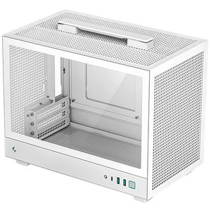 DeepCool CH160 Tempered Glass Mini-ITX Case with No PSU - White