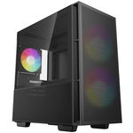 DeepCool CH360 Tempered Glass mATX Case with No PSU - Black