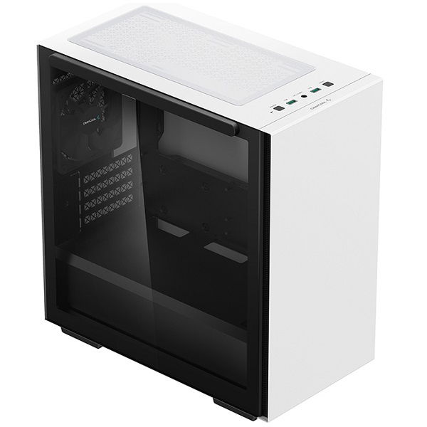 DeepCool MACUBE 110 WH Tempered Glass Micro ATX Case with No PSU - White