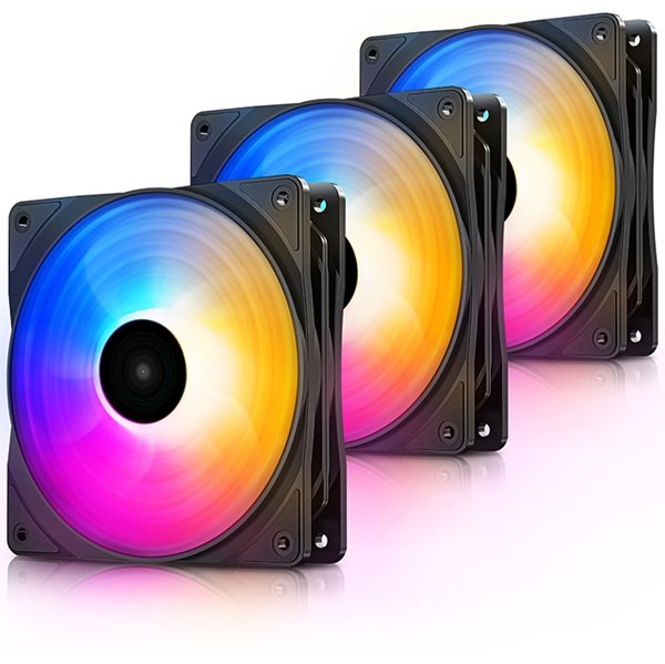 DeepCool RF120 FS-3 in 1 RGB Case Cooling Fan - 3 Pack