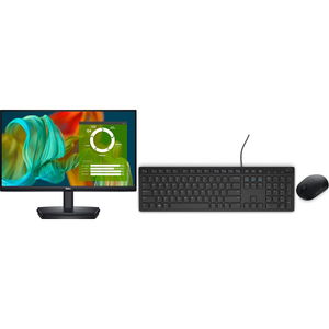 Dell E2424HS 23.8 Inch 1920 x 1080 8ms 250nit 60Hz VA Monitor with Speakers - HDMI, DisplayPort, VGA + Bonus Keyboard & Mouse