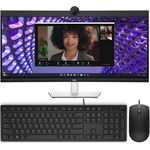 Dell P3424WEB 34 Inch 3440 x 1440 5ms 60Hz IPS Curved Video Conferencing Monitor with Speakers, Webcam & USB Hub - HDMI, DisplayPort, USB-C + Bonus Keyboard & Mouse