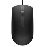 Dell MS116 USB Wired Optical Mouse - Black