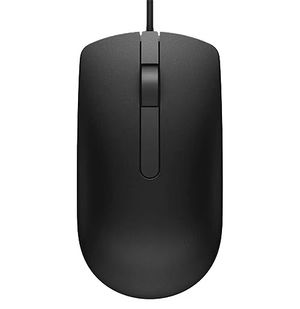 Dell MS116 USB Wired Optical Mouse - Black