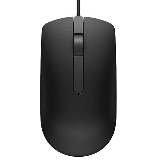 Dell MS116 USB Wired Optical Mouse - Black