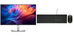 Dell P-Series P2725H 27 Inch 1920x1080 5ms 100Hz IPS Monitor - HDMI, DisplayPort, VGA, USB-C + Bonus Keyboard & Mouse