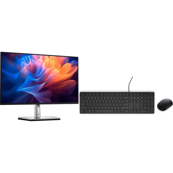 Dell P-Series P2725HE 27 Inch 1920x1080 5ms 100Hz IPS Monitor with USB Hub - HDMI, DisplayPort, USB-C + Bonus Keyboard & Mouse