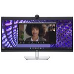 Dell P3424WEB 34 Inch 3440 x 1440 5ms 60Hz IPS Curved Video Conferencing Monitor with Speakers, Webcam & USB Hub - HDMI, DisplayPort, USB-C