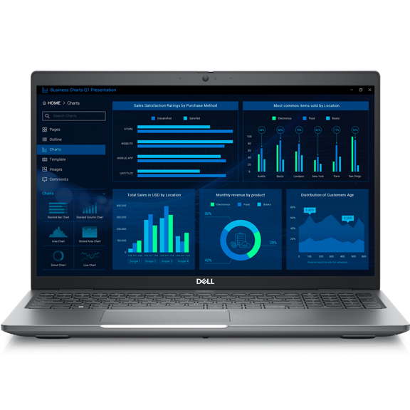 Dell Precision 3581 15.6 Inch Intel i9-13900H 5.4GHz 32GB (2x 16GB) RAM 1TB SSD NVIDIA RTX 2000 8GB Touchscreen Laptop with Windows 11 Pro