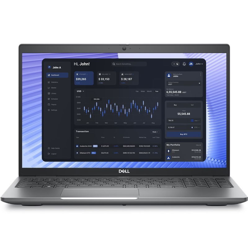 Dell Precision 3590 15.6 Inch Ultra 7 165H 5GHz 32GB RAM 1TB SSD NVIDIA RTX 500 Ada 4GB Touchscreen Laptop with Windows 11 Pro