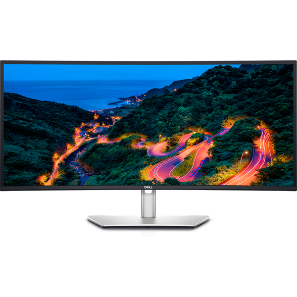 Dell UltraSharp U3423WE 34 Inch 3440 x 1440 5ms 60Hz Ultrawide IPS Black Curved Monitor with Speakers & USB Hub - HDMI, DisplayPort, USB-C