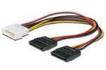 Digitus 0.2m SATA (Dual) to Molex Power Cable