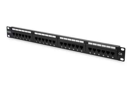 Digitus 24-Port CAT6 19 Inch Patch Panel - Unshielded