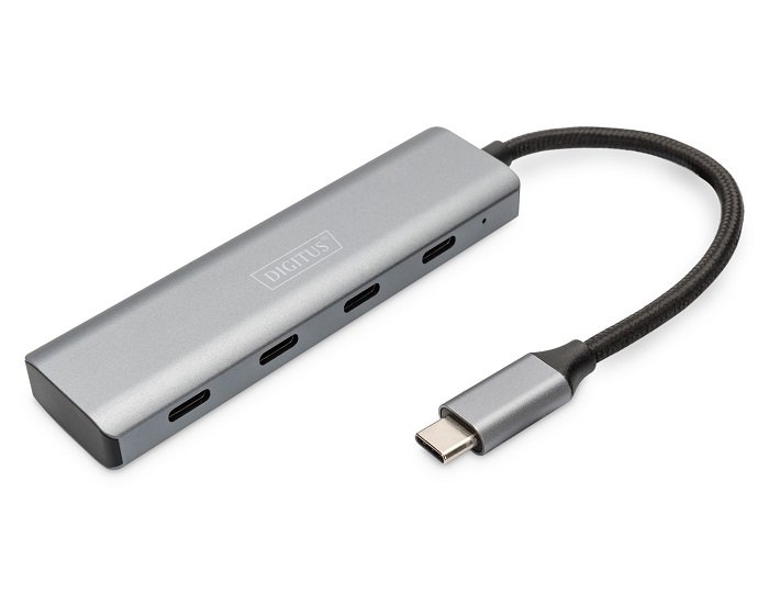 Digitus 4-Port USB-C Hub - Dark Gray