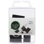 Dixon 25mm Foldback Clips - 5 Pack