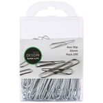 Dixon 50mm Non-Slip Round Paper Clips - 100 Pack