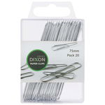 Dixon 75mm Round Paper Clips - 20 Pack