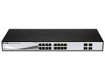 D-Link DGS-1210-20 16 port 10/100/1000Mbps 12 RJ45 + 4 port SFP Websmart Switch