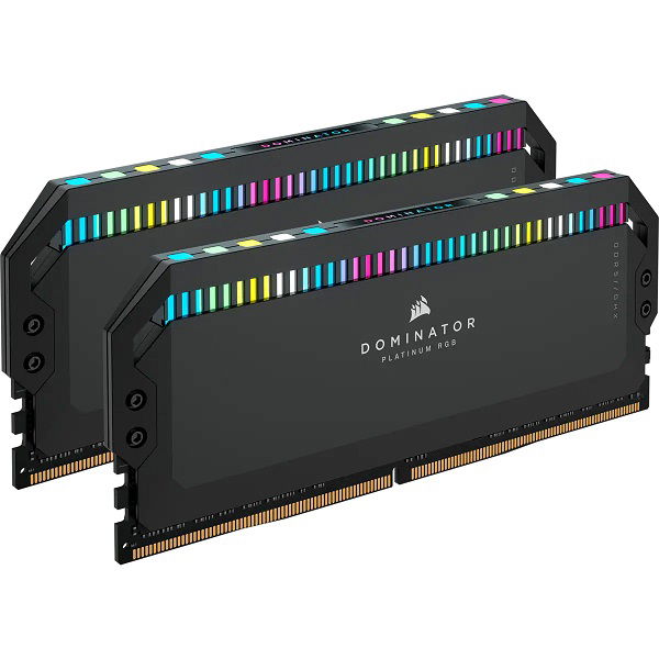 Corsair Dominator Platinum RGB 64GB (2x32GB) DDR5 5200MHz DIMM Memory - Black