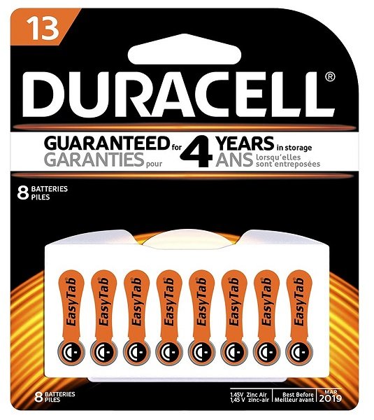 Duracell 13 Hearing Aid Battery - 8 Pack
