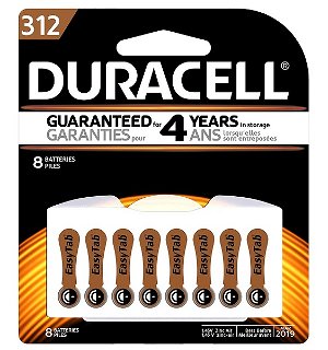 Duracell 312 Hearing Aid Battery - 8 Pack
