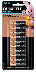 Duracell AA Ultra Alkaline Battery - 10 Pack