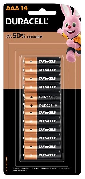 Duracell AAA Coppertop Alkaline Battery - 14 Pack
