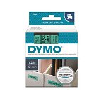 Dymo 12mm x 7m Genuine D1 Label Cassette Tape - Black On Green