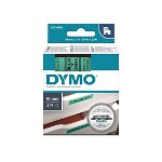 Dymo 19mm x 7m Genuine D1 Label Cassette Tape - Black On Green