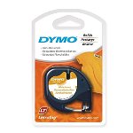 Dymo 12mm LetraTag Iron-On Labeller Tape - Black on White