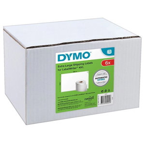 Dymo LabelWriter 104mm x 159mm Large Shipping Labels - 6 x 220 Labels/Roll