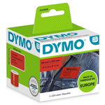Dymo LabelWriter 54mm x 101mm Red Shipping Labels - 220 Labels/Roll