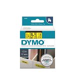 DYMO D1 12mm Black on Yellow Standard Label Tape Cassette