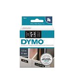 DYMO D1 12mm White on Black Standard Label Tape Cassette