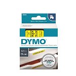 DYMO D1 19mm Black on Yellow Standard Label Tape Cassette