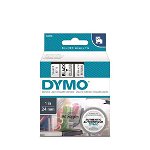 DYMO D1 24mm Black on Clear Standard Label Tape Cassette