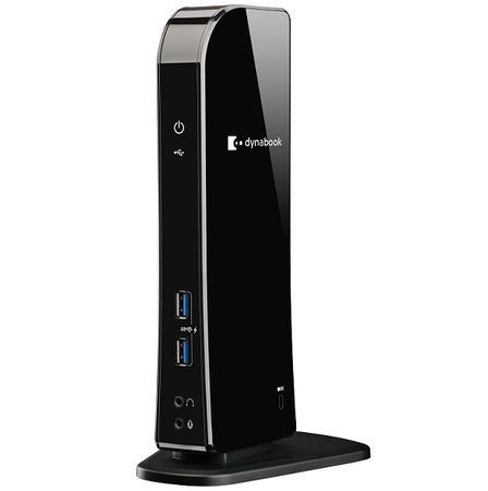 Dynabook Dynadock U3.0 USB 3.0 Dual Video Laptop Docking Station - 4x USB-A, 1x HDMI, 1x DVI-I, Gigabit LAN, Audio Jack