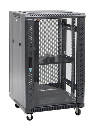 Dynamix SR Series 18RU 600mm Deep Black Server Cabinet - 600x600x988mm