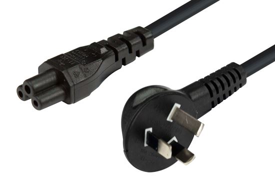 Dynamix 1m 3 Pin Plug to C5 Female Plug SAA Approved Power Cord Cable