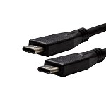 Dynamix 1m USB 3.1 USB-C Male to USB-C Male Cable - Black