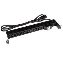view Dynamix 1RU 10 Outlet 16A Horizontal Power Rail with 6kVA Circuit Breaker